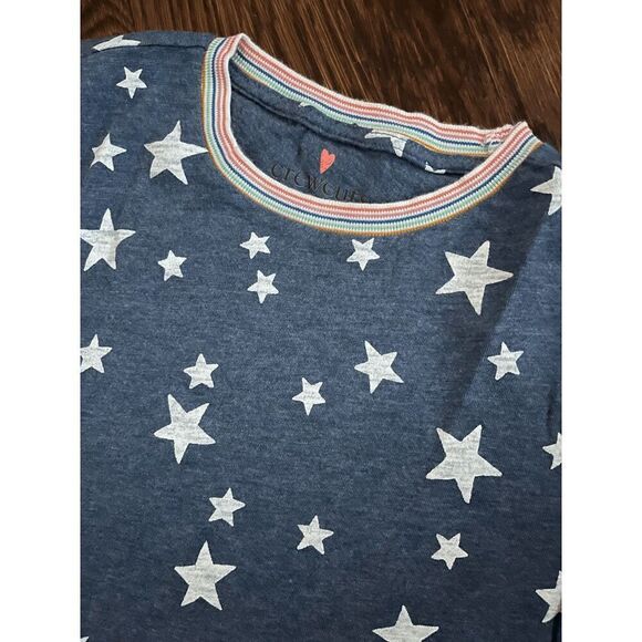 NEW crewcuts Girls 12 Knit Top Short Sleeve Star Print Tee - Picture 4 of 4